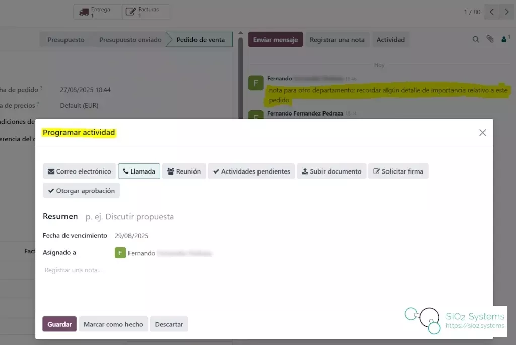 Odoo: pantallazo de ventas 4